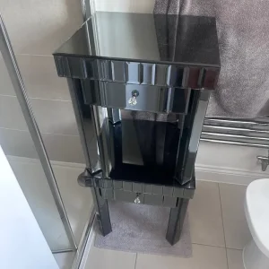 Mirrored bedside tables