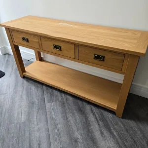 Cotswold Company solid oak console table