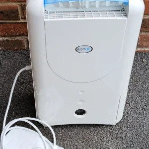 Ecoair DD1 Classic MK6 Desiccant Dehumidifier with Ioniser, White