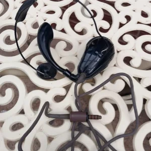 VINTAGE TELEPHONE SWITCHBOARD OPERATORS BAKELITE HEADSET - Image 2