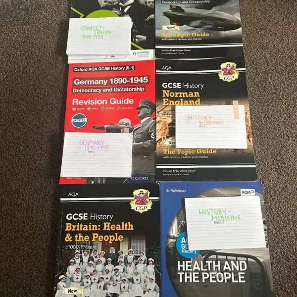 GCSE AQA History revision guides and flashcards