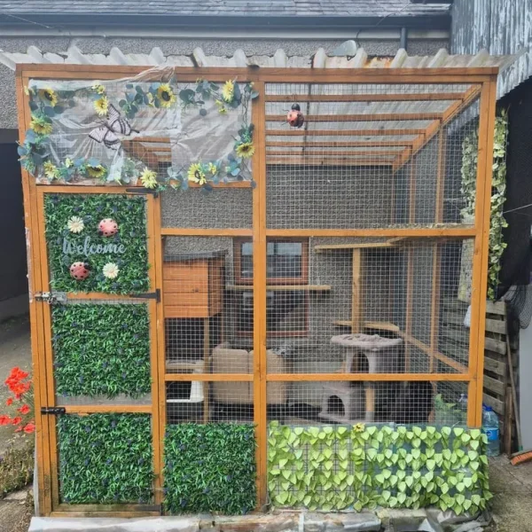 Catio with panels