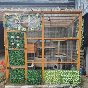 Catio with panels