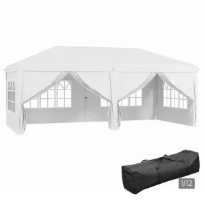 3m x 6m white gazebo