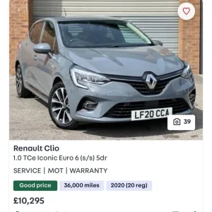 2020 Renault Clio Hatchback Manual - Image 4