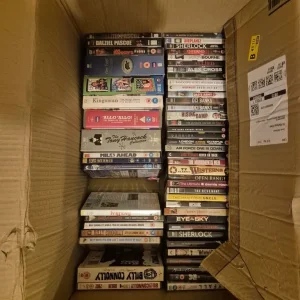 Box of dvds including box sets