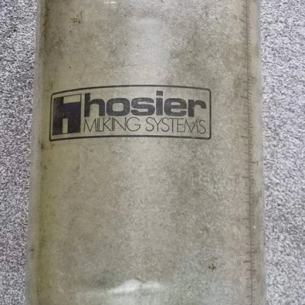 VINTAGE DAIRY MILKING SYSTEM GLASS JAR