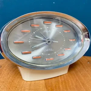 1970s Rhythm Japan Space Age Alarm Clock