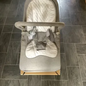 Nested gravity wood baby bouncer