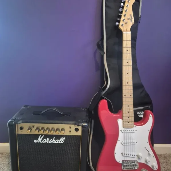 Guitar and amplifier