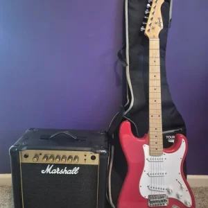 Guitar and amplifier