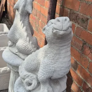 Concrete garden dragon statue - Image 2