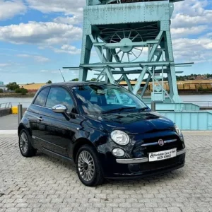 2012 Fiat 500 0.9 Lounge 3dr Dualogic Hatchback in Black Metallic - Image 3