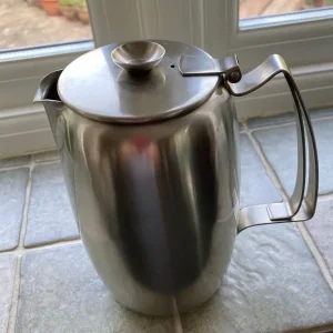 Mid century Old Hall satin stainless steel coffee jug - Image 2