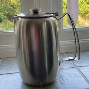 Mid century Old Hall satin stainless steel coffee jug