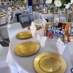 100 Gold Charger Plates