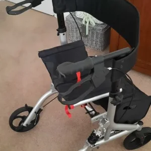 Drive DeVilbis Suspension Rollator 4-Wheeled Walker with Seat - Image 3