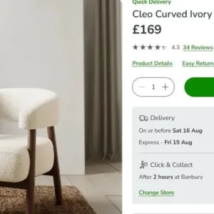Cleo Curved Chair - Image 5