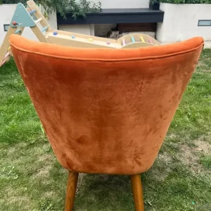 Orange Lounge Chair - Image 4