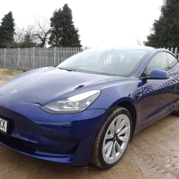 2021 Tesla Model 3 Standard Range with Front and Side Damage – Electric Auto, Starts and Drives