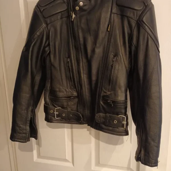 BGB leather motorcycle jacket