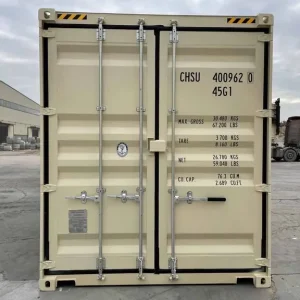 40ft High Cube Container - Light Ivory RAL1015