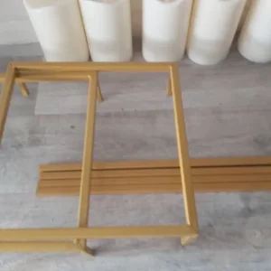 10 gold metal frame for centrepieces and table backdrops - Image 3