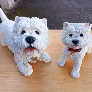 Westie resin dogs