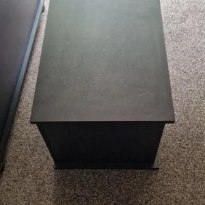 Two Black Wooden Storage Chests - Image 2