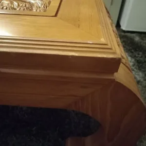 Indian handcarved coffee table with elephants - Image 6