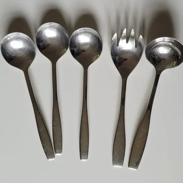 FONTIGNAC 5-PIECE STAINLESS STEEL SERVING CUTLERY SET