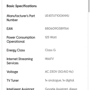 Samsung 43” 4K TV - Image 8
