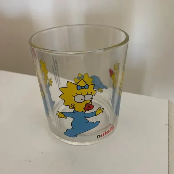 The Simpsons Maggie Nutella 2000 glass tumbler