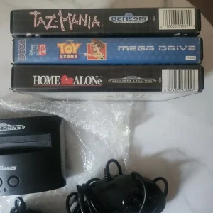 Sega Genesis with games and two controllers - Image 2