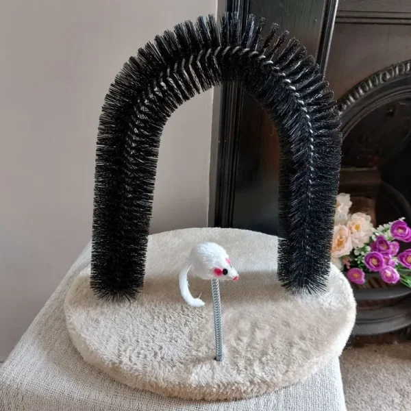 Cat Grooming Arch With Play Toy