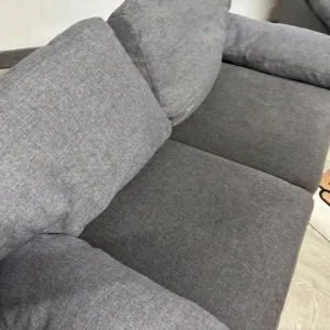 Grey 3 Seater and 2 Seater Sofa Set - Image 8