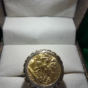 1918 full sovereign ring - Image 6