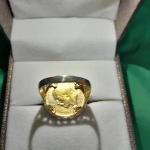 1918 full sovereign ring - Image 8