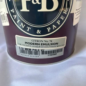 Farrow and Ball 5L Citron No 74 emulsion - Image 2
