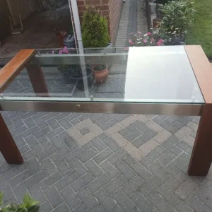 Glass dining room table - Image 2