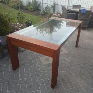 Glass dining room table - Image 3