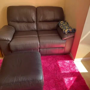 2 seater leather sofa