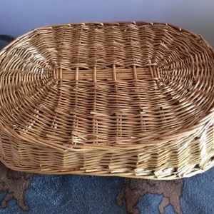 WICKER BASKET FOR SMALL DOG OR CAT BED - Image 6