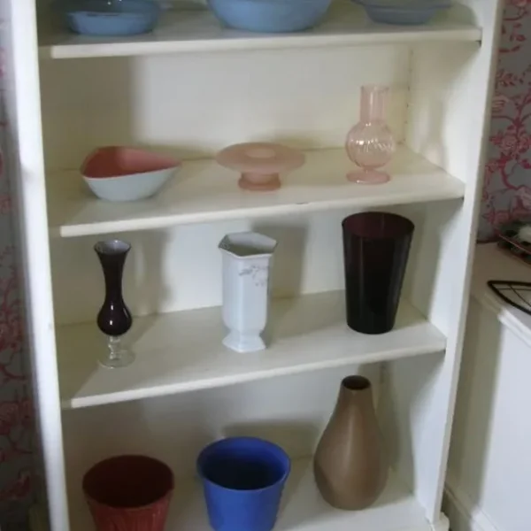 White Bookcase with Adjustable Shelves