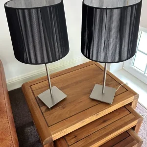 Lamp with Black Shade - Image 2