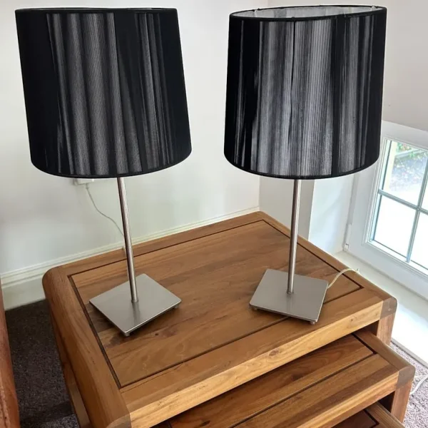 Lamp with Black Shade