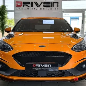 2019 Ford Focus ST 2.3 EcoBoost 5-door with splitter kit and orange wheels - Image 5