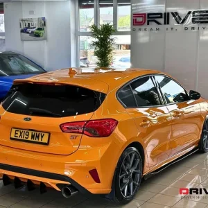 2019 Ford Focus ST 2.3 EcoBoost 5-door with splitter kit and orange wheels - Image 8