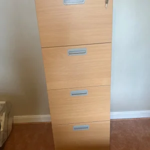Wooden heavy duty filing cabinet