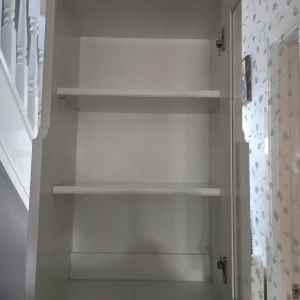 White 'Waterfall' Tall Narrow Storage Unit - Image 3